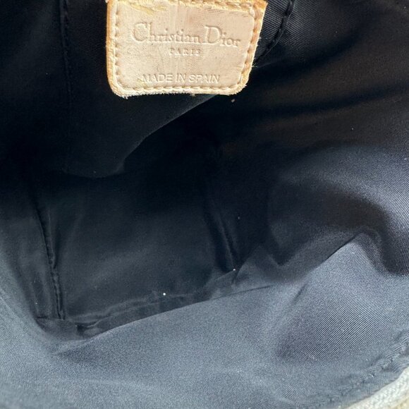 Christian Dior-Authentic- Vanity Trotter Canvas Cosmetic Pouch Black - Picture 12 of 13